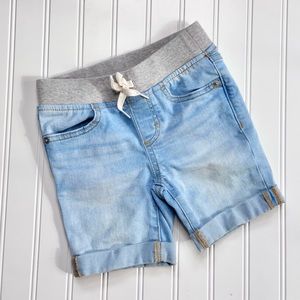 Light Blue Denim Bermuda Shorts